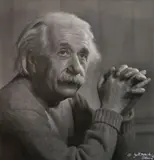 Yousuf Karsh, - ''Albert Einstein''- black and white