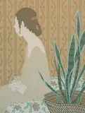 Phyllis Sloane, - ''The Red Comb''-, silkscreen in color, 1981
