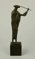 Luise Kaish, - ''Shepherd''-, bronze sculpture