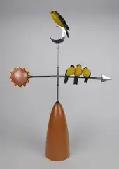 - Weathervane- by Mark Petrovic, mixed media sculpture. 25''h, offered Sep 2018