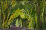 Paul B. Travis, - ''Congo Jungle''-, oil on masonite, 1944