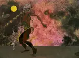 Paul B. Travis, - ''Fear''-, mixed media on paper, 1956