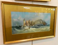 - ''Rounding the Needle''- by M. Ward Brooks, pastel on paper, 1910, offered Dec 2015