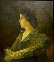 - Portrait of A Woman- by Julis I. Jacik, oil on cnavas, offered Dec 2015