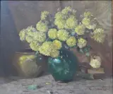 Adam Lehr, - Still-Life- Yellow Flowers-