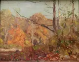 Adam Lehr, - Study- Autumn Landscape-