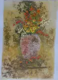 Robert Laessig, - Floral Still-Life-, watercolor on paper