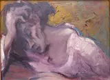Arnold Hoffmann, - Untitled-, oil on masonite, 1934