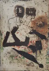 Miguel Condé, - Untitled-, oil on canvas, 1968