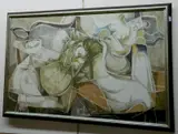 John Ulbricht, - Abstracted Still-Life-, oil on canvas