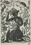 Shikō Munakata, - ''Fish and Flower and Female Buddha''-