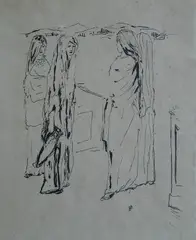 - Sainte Monique- by Pierre Bonnard, etching, light struck, offered Dec 2015