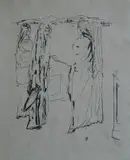 Pierre Bonnard, - Sainte Monique-, etching, light struck