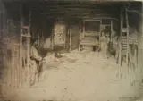 David Young Cameron, - ''Perthshire Interior'' (Rinder 175)-