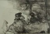 Edmund Blampied, - ''Chez. Madame Dupont'' (Appleby 158)-