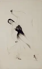 - ''The Spanish Dancer''- by E. Gordon Carter, etching, offered Dec 2015