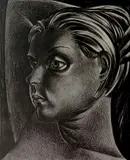 Emilio Amero, - Woman with Short Hair-, lithograph, 1930