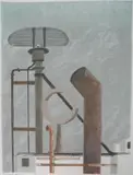 - ''Radar and Exhust [sic].''- by Morris Blackburn, serigraph in 10 colors, offered Dec 2015