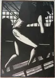 Prescott Chaplin, - ''El Cargador'' (The Loader)-, woodcut, c. 1930