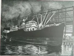 - ''Destination Unknown''- by Bertram Goodman, lithograph, 1943, offered Dec 2015