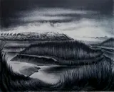 William Hicks, - ''Dump fires''-, lithograph, ca. 1935