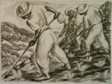 Irwin D. Hoffman, - ''Pastoral Puerto Rico''-, etching, 1938
