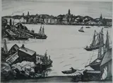 - ''Gloucester Harbor''- by Lester George Hornby, lithograph, offered Dec 2015