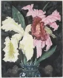 Nicholas Hornyansky, - ''Orchids''-, etching and aquatint