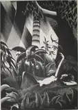 Paul Landacre, - ''Forest Girl''- wood, engraving, 1936, AAG
