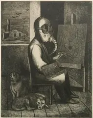 - ''Plastic Values''- by Joseph Leboit, etching and aquatint, ca. 1936-42, offered Dec 2015