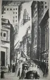 Adriaan Lubbers, - ''Broadway, New York''-, lithograph, 1926