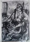 Nan Lurie, - ''Sunday Afternoon''-, lithograph, ca. 1935
