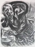 Nan Lurie, - ''Old Tales''-, lithograph, ca. 1935