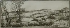 - Landscape- by Donald Shaw MacLaughlan, etching, 1913, offered Dec 2015