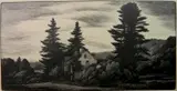 Thomas Willoughby Nason, - ''High Spruces'' (Comstock 331)- wood, engraving, 1942