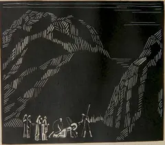 John J. A. Murphy, - Jesus Falls- wood, engraving, 1921