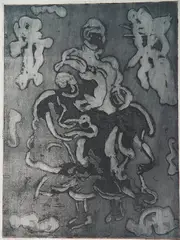Anna Neagoe, - Abstract-, aquatint