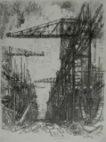 Joseph Pennell, - ''Building Destroyers No. 1'' (Wuerth 502)-