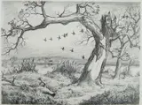 Charles B. Rogers, - ''Return of The Wild Geese''-, lithograph