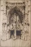 Ernest D. Roth, - Gothic Entrance-, etching, 1914