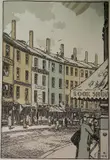 Rudolph Ruzicka, - ''Cornhill, Boston''- wood, engraving in colors, 1916