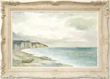 Falaises D’entreat by José Fabri-Canti, Oil on Canvas, offered Jul 2015