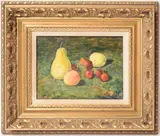Fruit Still Life by José Fabri-Canti, Oil on Board, offered Jul 2015