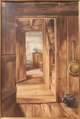 Friendly Welcome by Alfred Brule, Watercolor on Paper, offered Jul 2015