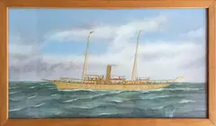 Thomas Willis, Portrait of the Emrose, Oil and Embroidery on Canvas