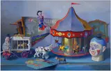 Sid Willis, Carousel, Oil on Panel