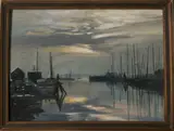 Paul Longnecker, Still Docked, Oil on Canvas