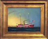 Jerome Howes, Seascape with the Lightship ‘Nantucket'