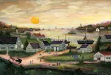 Jan Munro, View of Nantucket Sound, Mixed Media on Archival Paper
