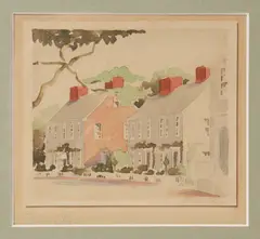 Fair Street by Doris and Richard Beer, Watercolor on Paper, offered Aug 2015